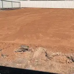 Cleared land ready for construction.