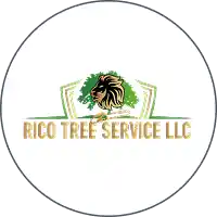 Rico Tree Services Nashville featuring a lion's head superimposed over a green tree.